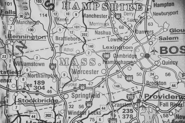 Boston Usa Map Background — 스톡 사진