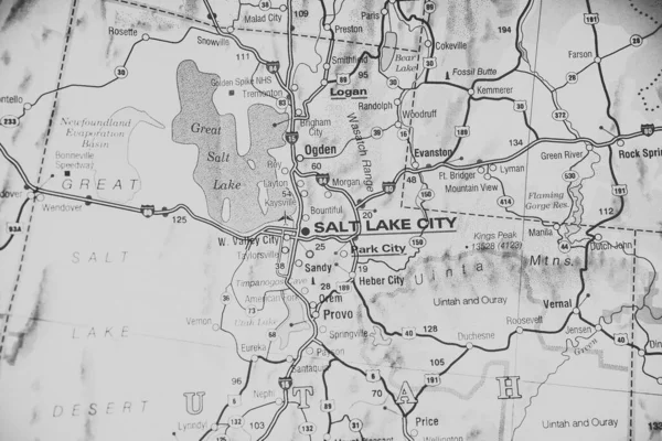 Utah Estado Mapa — Foto de Stock