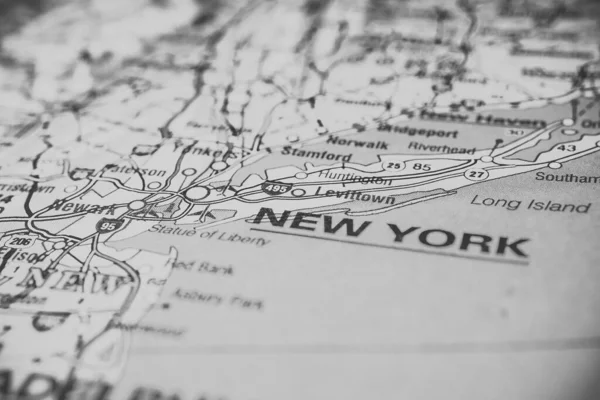 New York on the map