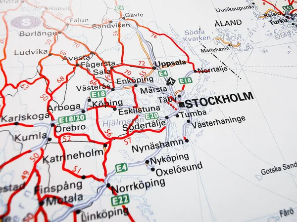 Stockholm Färdplan För Europa — Stockfoto