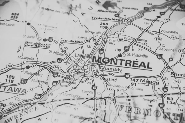 Montreal Canada Map — 스톡 사진