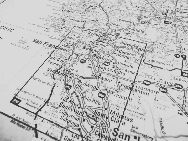 San Francisco Usa Map — Stock Photo, Image