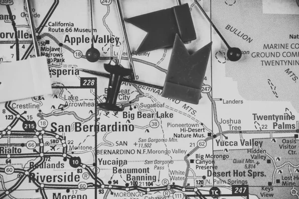 San Bernardino Usa Map Travel Background — Stock Photo, Image