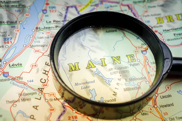 Maine State Map — Stock Photo, Image