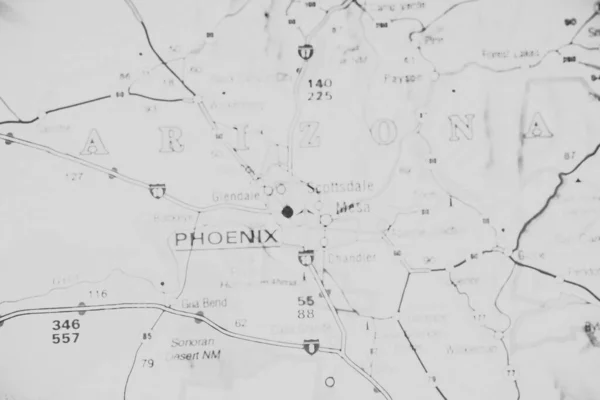 Phoenix Mapa Fondo — Foto de Stock