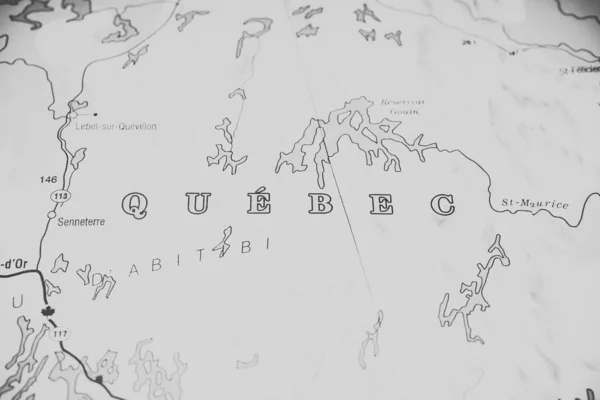 Qebec on Canada map