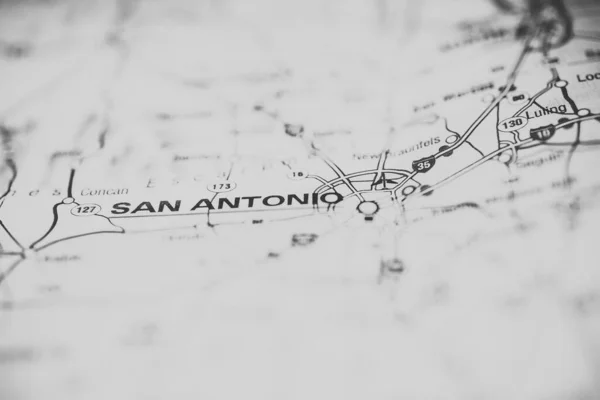 San Antonio Usa Mapa Antecedentes —  Fotos de Stock