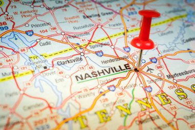 ABD haritasında Nashville