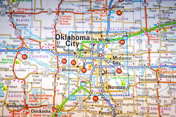 Oklahoma City Usa Achtergrond Reizen — Stockfoto