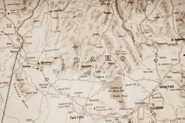 Idaho State Map — Stock Photo, Image
