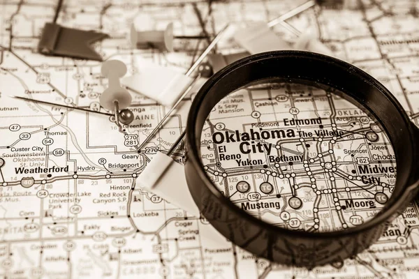 Oklahoma City Amerikai Háttér Utazás — Stock Fotó