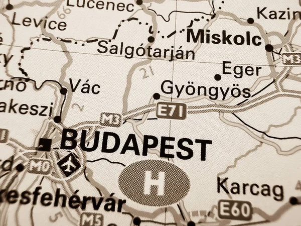 Budapest Una Hoja Ruta Europa —  Fotos de Stock