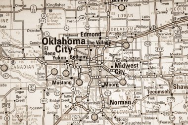 Oklahoma City Usa background. Travel clipart
