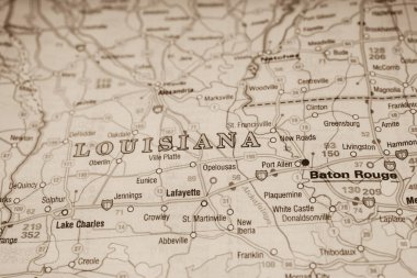 Louisiana ABD harita arkaplanı