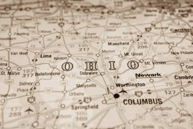 Ohio ABD harita arka planı