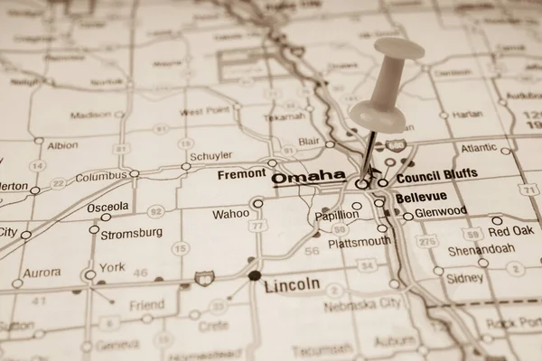 Omaha Kaart — Stockfoto