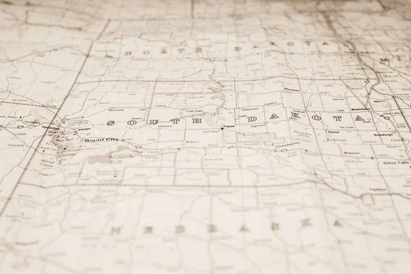 Nebraska Tillstånd Kartan — Stockfoto