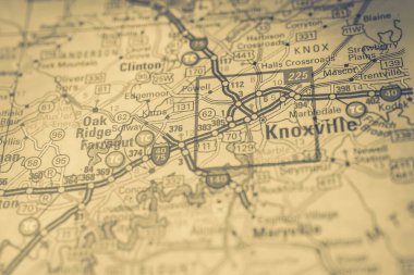 Knoxville ABD haritasında