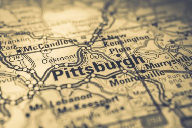 Pittsburgh ABD haritası seyahat geçmişi