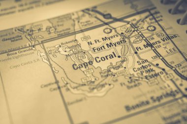 Cape Coral ABD haritasında