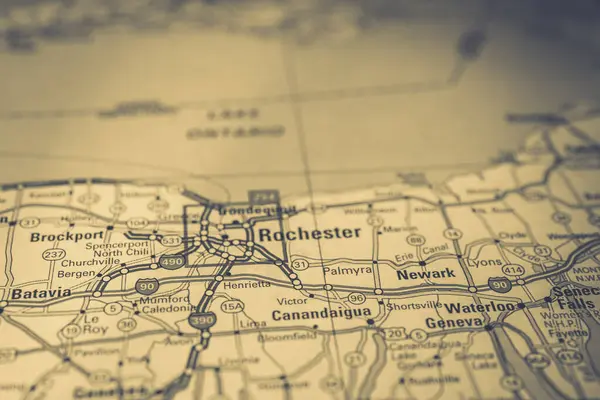 Rochester Plan Podróży — Zdjęcie stockowe