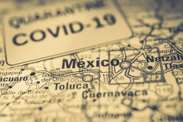 Mexico Coronavirus Covid Quarantine Background — Stock Photo, Image