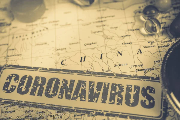 Коронавірус Загроза Епідемії Китаю — стокове фото