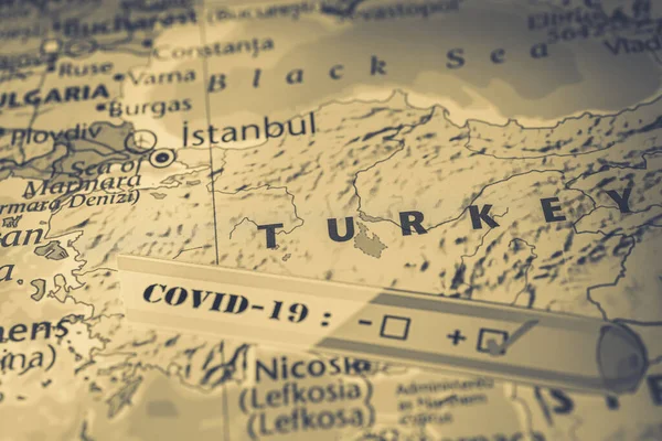 Turquia Coronavirus Covid Quarentena Fundo — Fotografia de Stock
