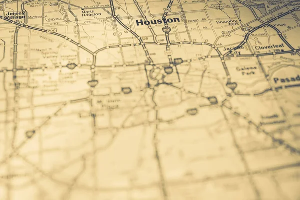 Houston Usa Mapa Viajes Fondo — Foto de Stock