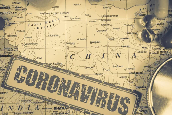 Коронавирус Угроза Китая Эпидемия Здравоохранения — стоковое фото