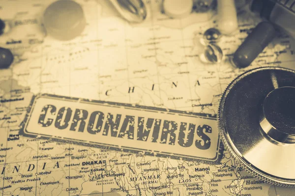 Coronavirus Hotet Epidemi Från Kina — Stockfoto