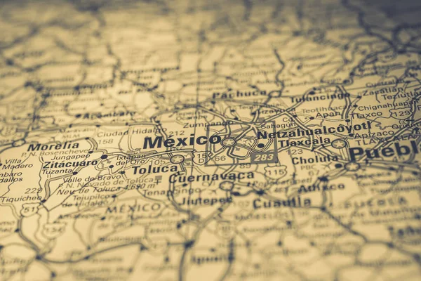 Mapa Viajes México — Foto de Stock