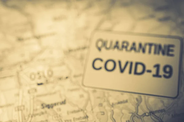 Oslo Coronavirus Covid Quarantine Background — Stock Photo, Image