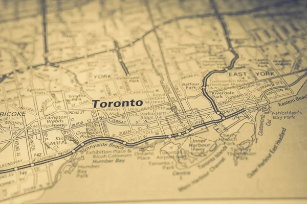 Toronto Canada Sfondo Della Mappa — Foto Stock