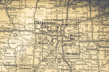 Oklahoma City Usa background. Travel clipart