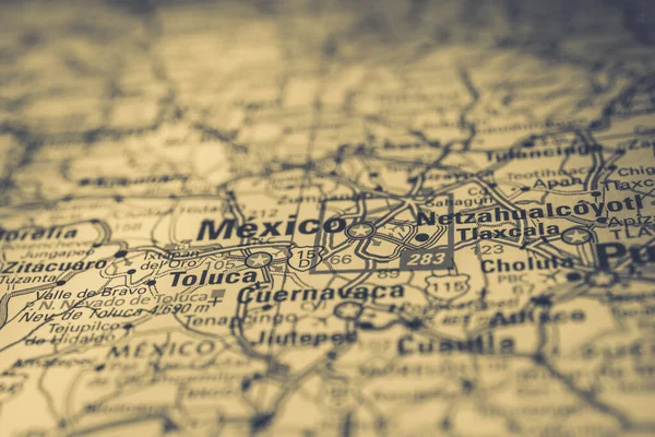 Mexico on Mexico travel map