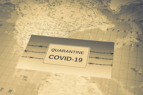 World Coronavirus Covid Quarantine Background — Stock Photo, Image