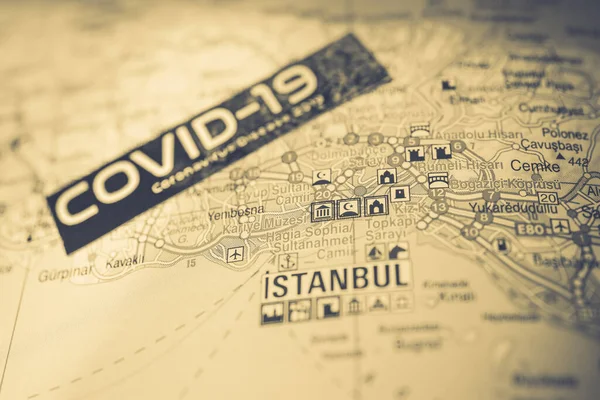 Istambul Coronavirus Covid Quarantine Background — 스톡 사진