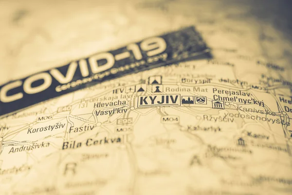 Kyiv Coronavirus Covid Quarantine Background — 스톡 사진