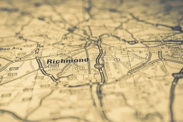 Richmond USA travel map background