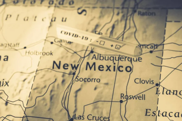 Estado Nuevo México Covid Fondo Cuarentena —  Fotos de Stock