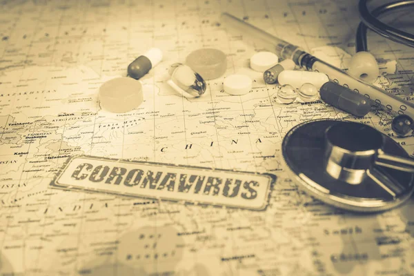 Coronavirus Απειλή Μιας Επιδημίας Από Την Κίνα — Φωτογραφία Αρχείου