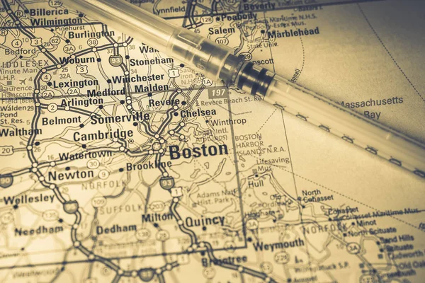 Бостон Карантине Коронавирус — стоковое фото