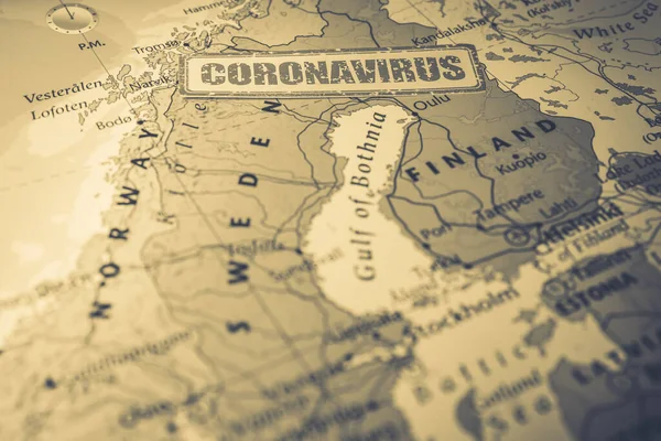 Sverige Karantän Covid Coronavirus — Stockfoto