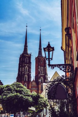 Antik Avrupa şehrinin sokakları ve meydanları