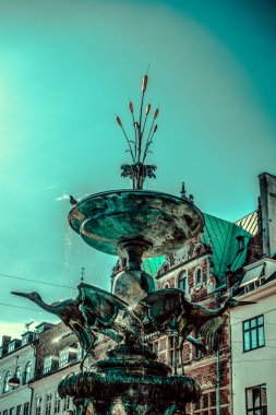 Kopenhag Şehri, Danimarka, İskandinavya. Güzel bir yaz günü