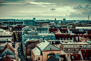 Kopenhag Şehri, Danimarka, İskandinavya. Güzel bir yaz günü