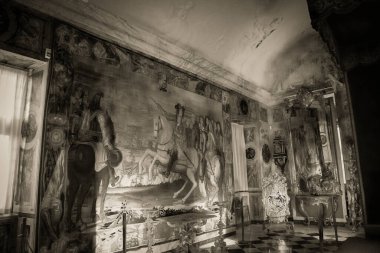 Kopenhag 'daki Rosenborg Kalesi' nin güzel odaları