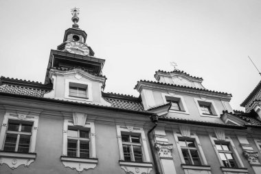 Güz Prag 'ın güzel sokakları ve mimarisi