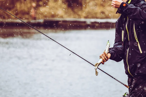 Pesca Lucio Lago Recreo Pesca — Foto de Stock